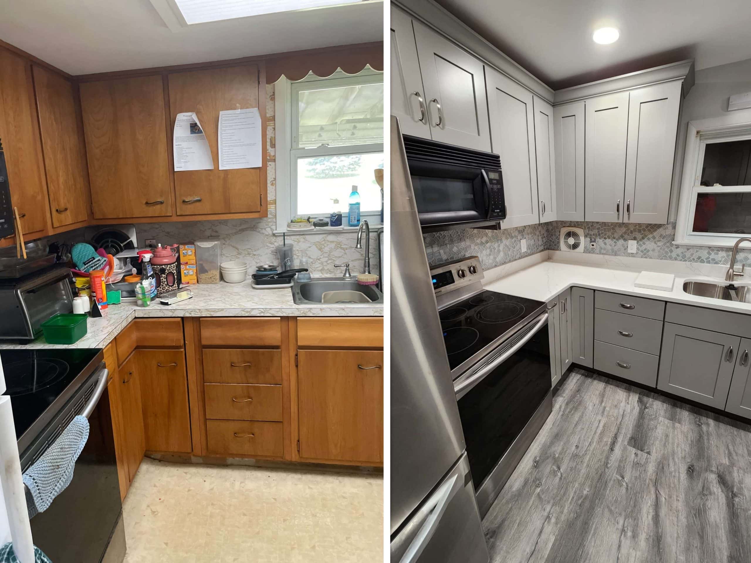 Kitchen Remodel Before and After