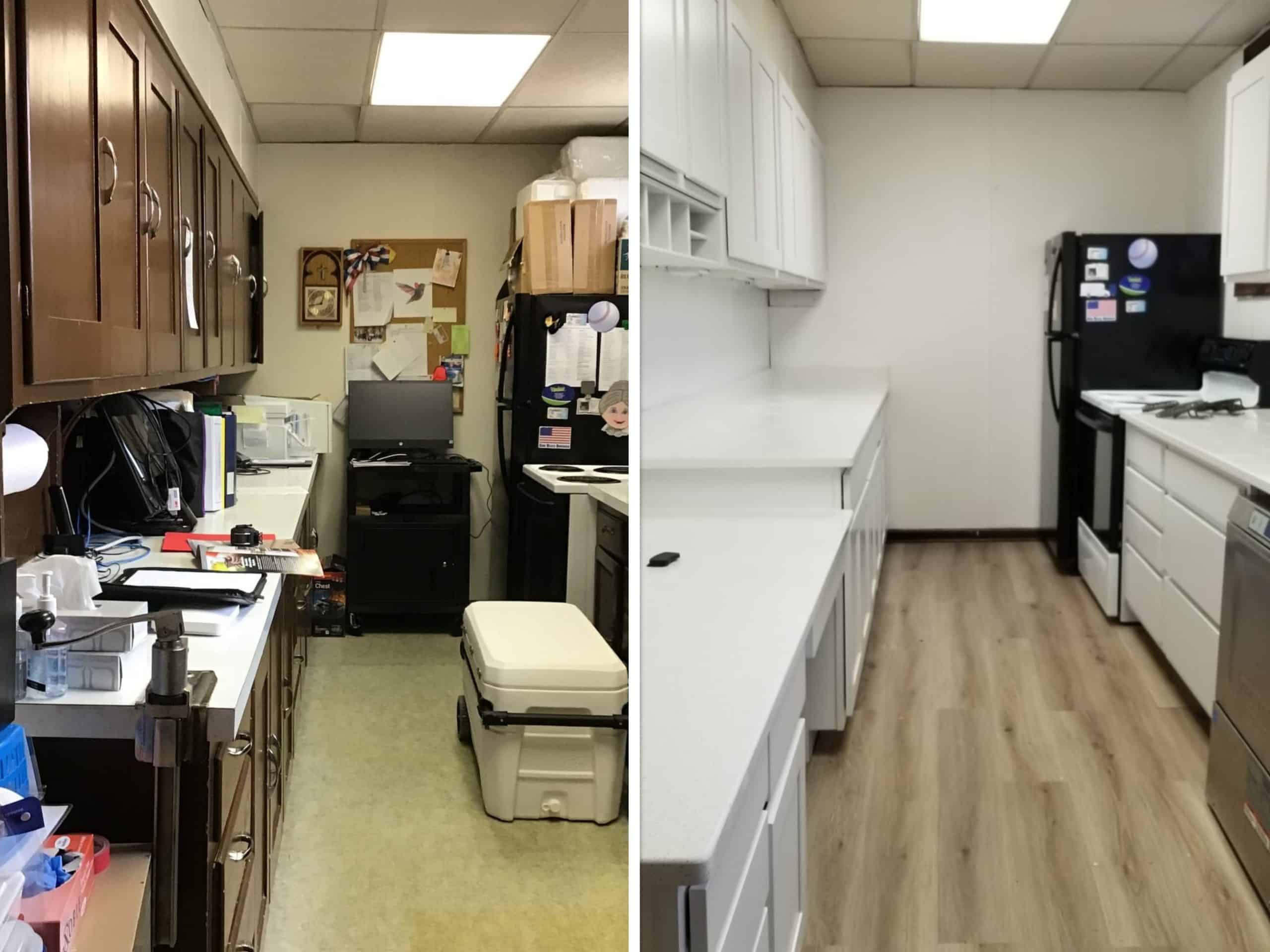 Apartment Kitchen Remodel Before and After